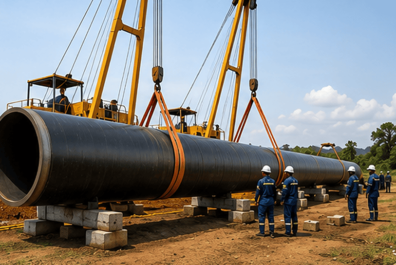 Laying of Gas Pipeline